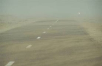 Visibilité réduite par sable au centre du pays 