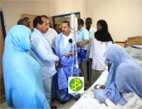 Le Président Ould Abdel Aziz visite le centre de cancérologie de Nouakchott 