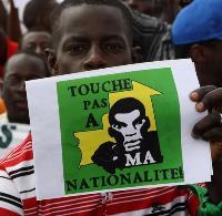 Manifestation du collectif « touche pas à ma nationalité » à Nouakchott 